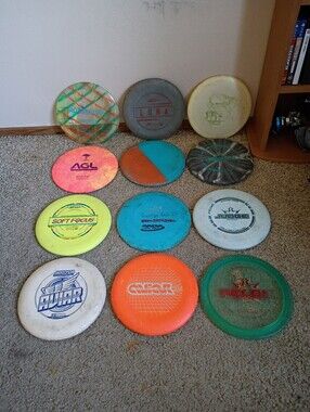 Disc Golf Discs Bundle Lot of 12 Innova Discraft Dynamic Discs AGL Ect Used